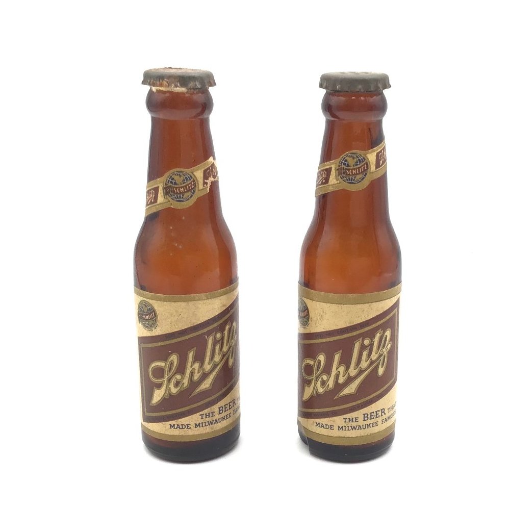 Schlitz Beer Salt & Pepper Shakers